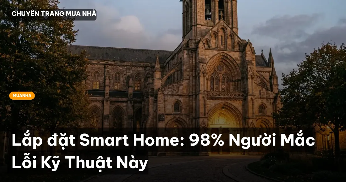 Lắp đặt Smart Home: 98% Người Mắc Lỗi Kỹ Thuật Này
