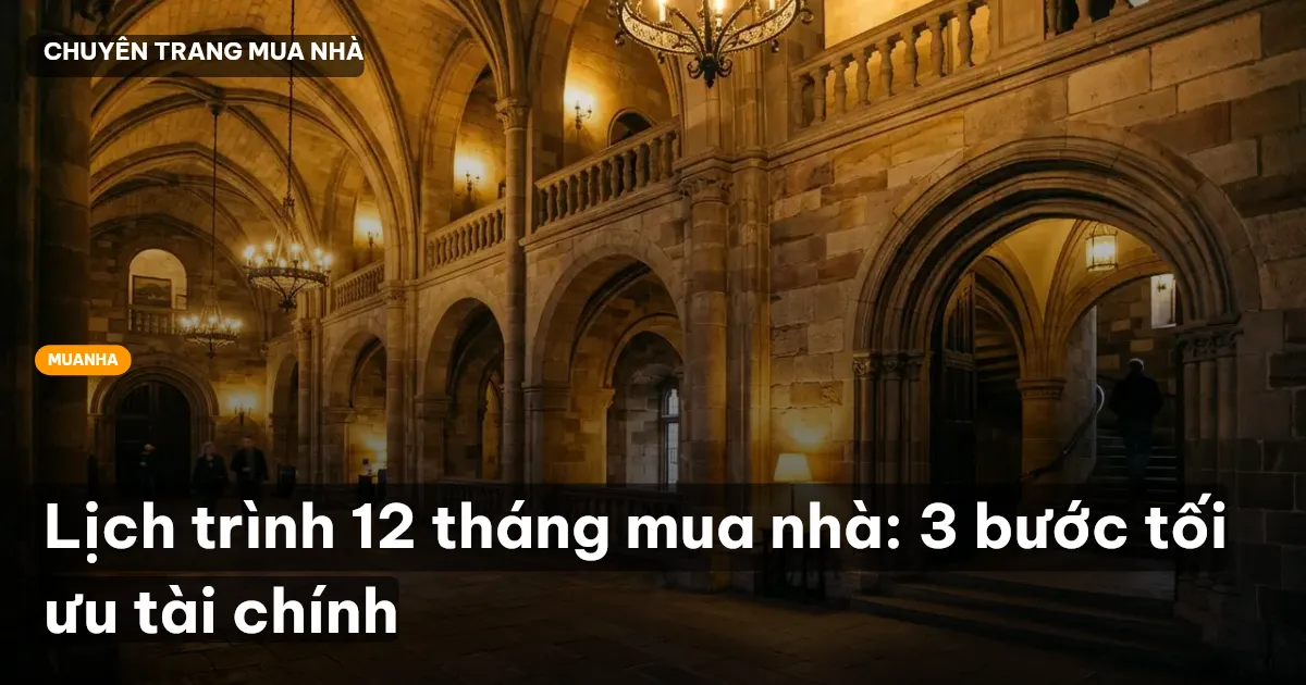 Lịch trình 12 tháng mua nhà: 3 bước tối ưu tài chính
