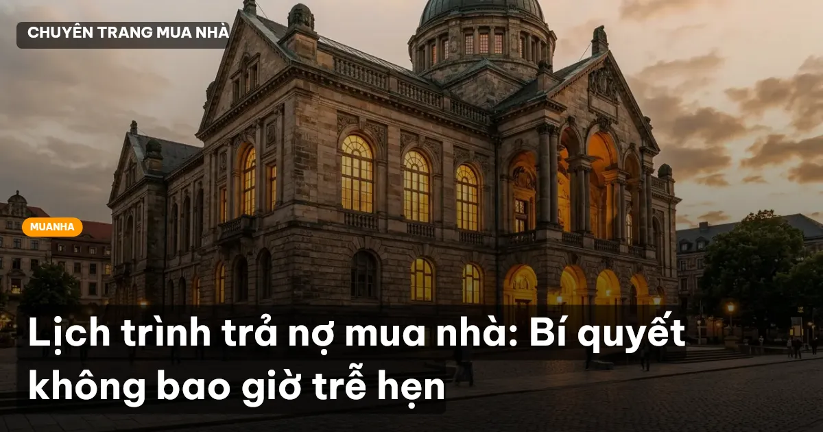 lịch trình trả nợ mua nhà