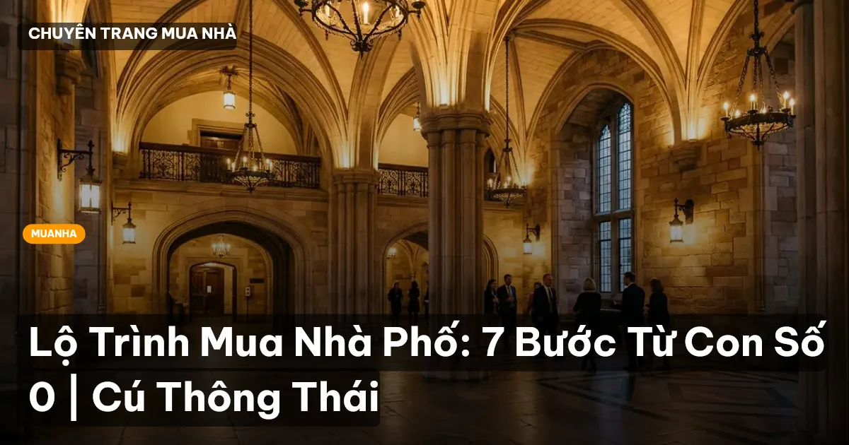 Lộ Trình Mua Nhà Phố: 7 Bước Từ Con Số 0 | Cú Thông Thái