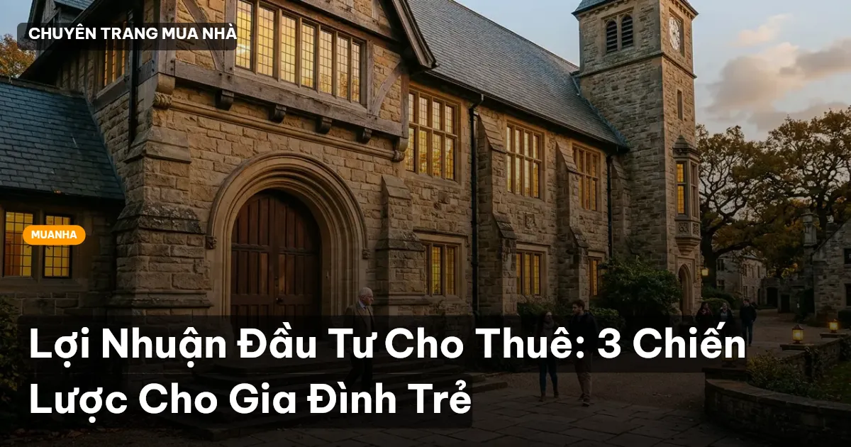 Lợi Nhuận Đầu Tư Cho Thuê: 3 Chiến Lược Cho Gia Đình Trẻ