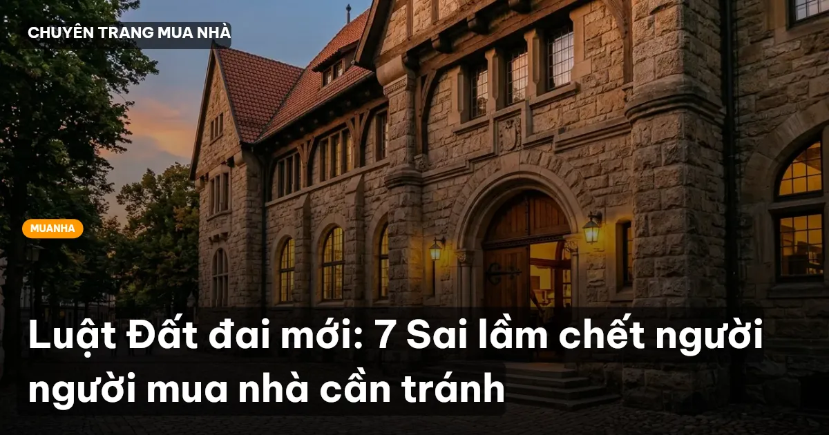 Luật Đất đai mới: 7 Sai lầm chết người người mua nhà cần tránh