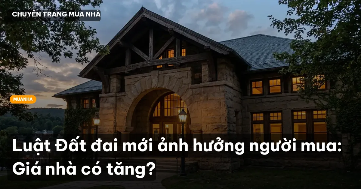 Luật Đất đai mới ảnh hưởng người mua: Giá nhà có tăng?
