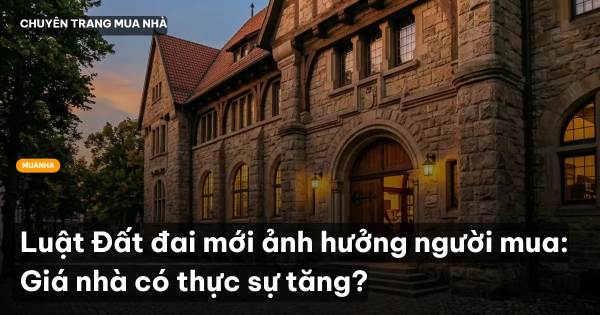 Luật Đất đai mới ảnh hưởng người mua: Giá nhà có thực sự tăng?