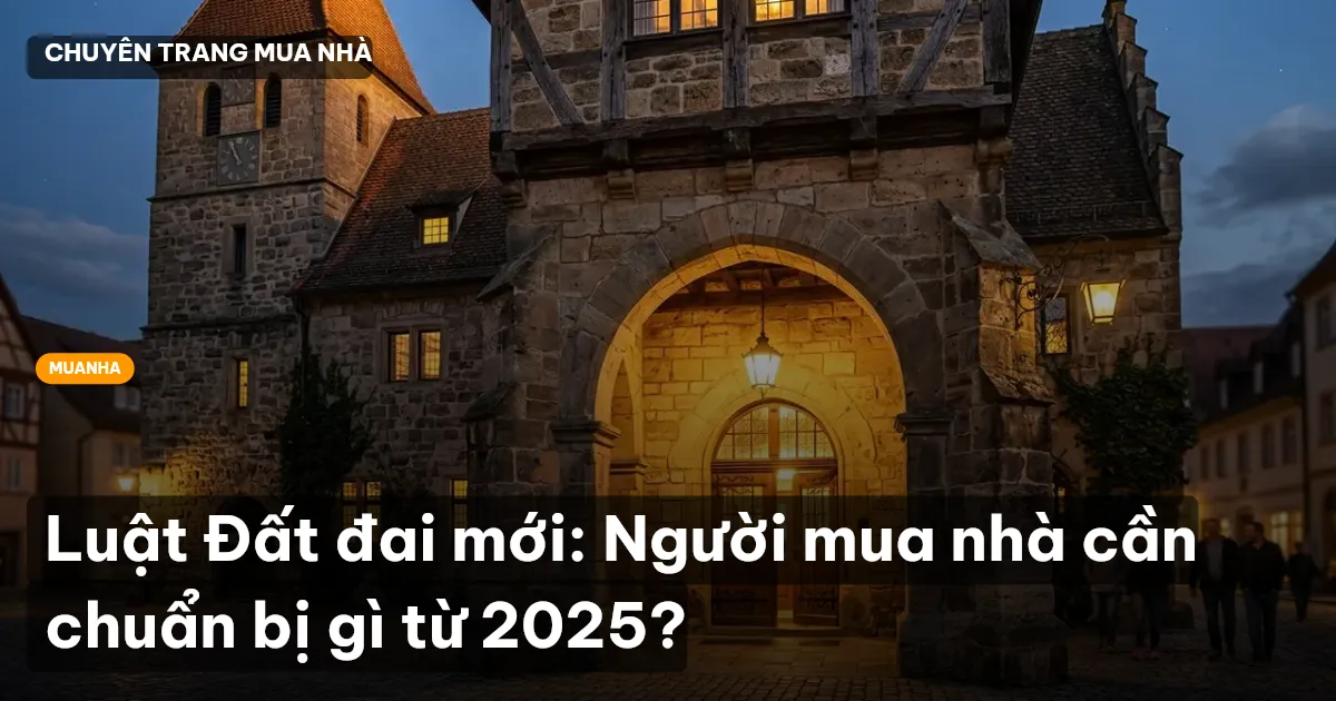 Luật Đất đai mới: Người mua nhà cần chuẩn bị gì từ 2025?