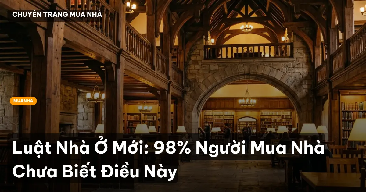 Luật Nhà Ở Mới: 98% Người Mua Nhà Chưa Biết Điều Này