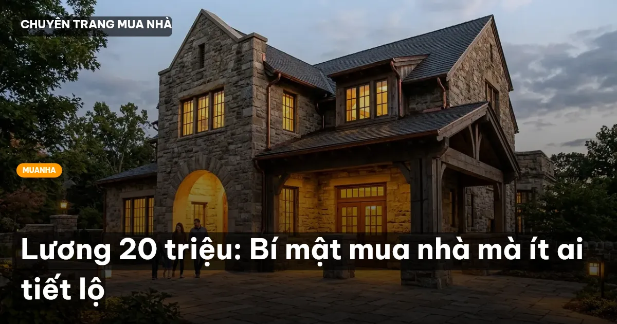 mua nhà lương 20 triệu