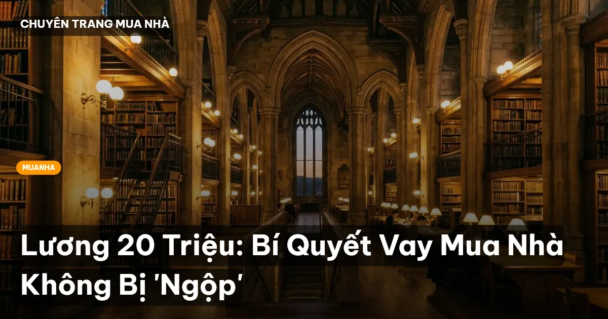 Lương 20 Triệu: Bí Quyết Vay Mua Nhà Không Bị 'Ngộp'