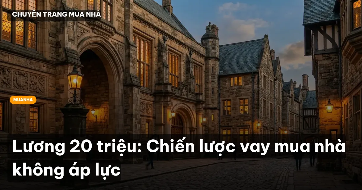 lương 20 triệu mua nhà