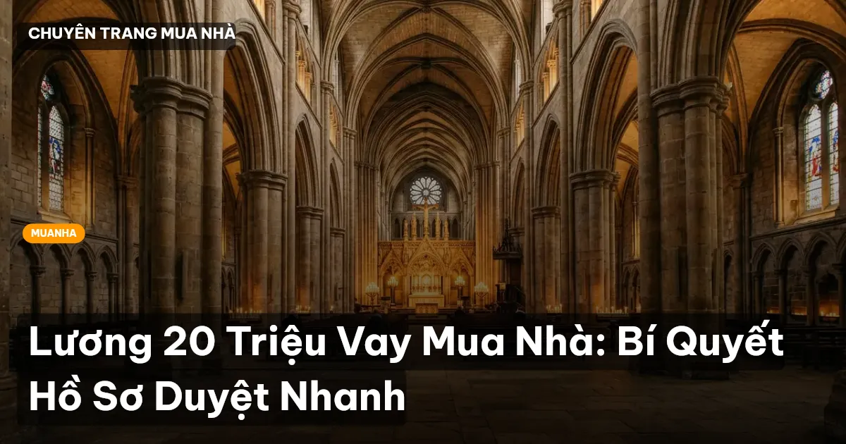 Lương 20 Triệu Vay Mua Nhà: Bí Quyết Hồ Sơ Duyệt Nhanh