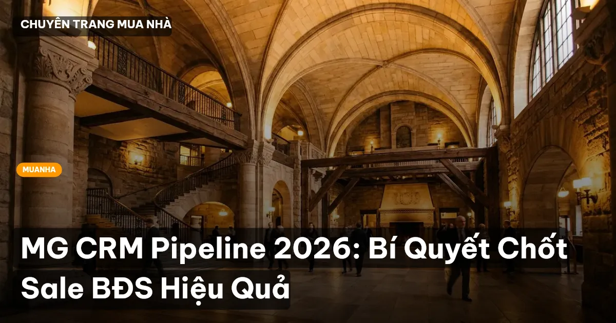 MG CRM Pipeline 2026: Bí Quyết Chốt Sale BĐS Hiệu Quả