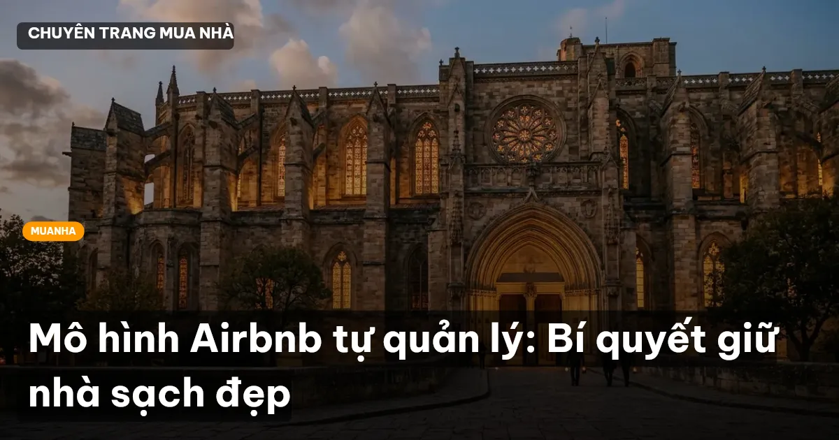 Mô hình Airbnb tự quản lý: Bí quyết giữ nhà sạch đẹp