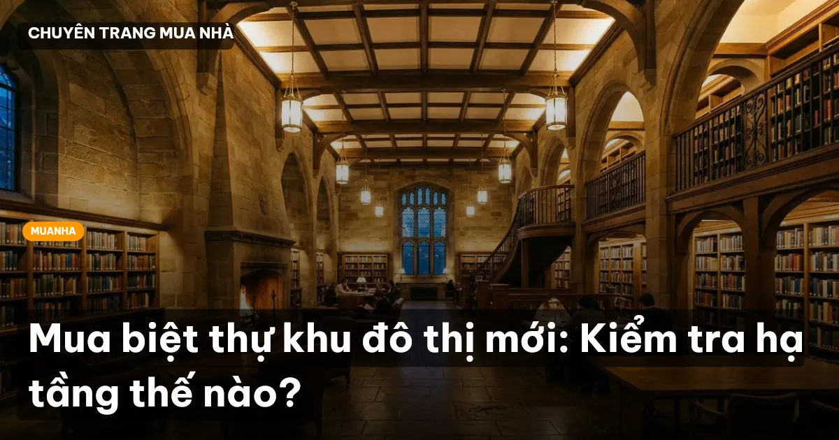 Mua biệt thự khu đô thị mới: Kiểm tra hạ tầng thế nào?
