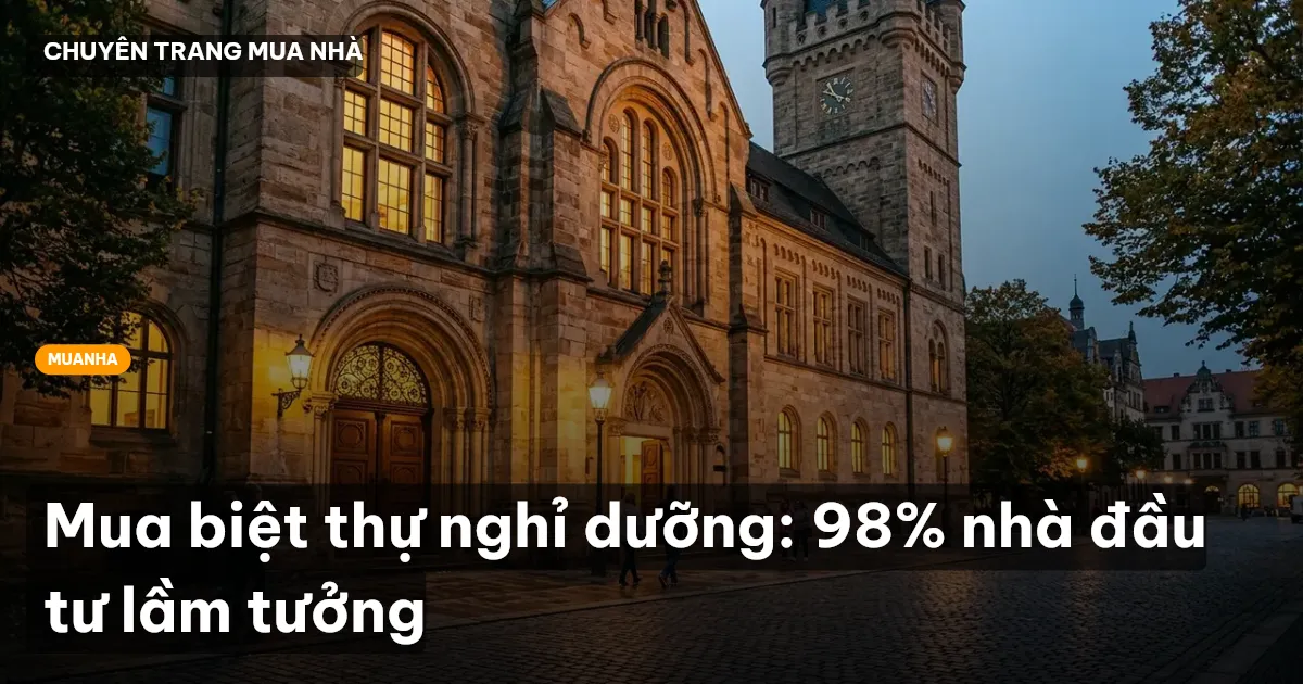 Mua biệt thự nghỉ dưỡng: 98% nhà đầu tư lầm tưởng