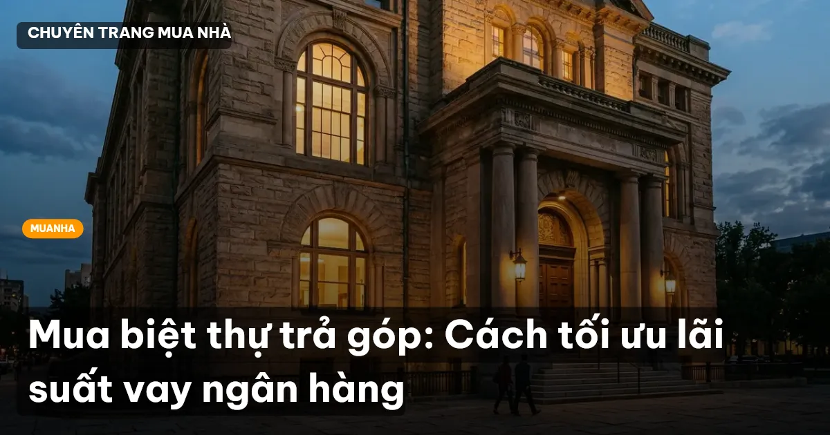 mua biệt thự trả góp