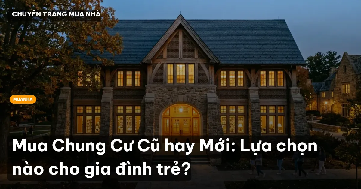 Mua Chung Cư Cũ hay Mới: Lựa chọn nào cho gia đình trẻ?