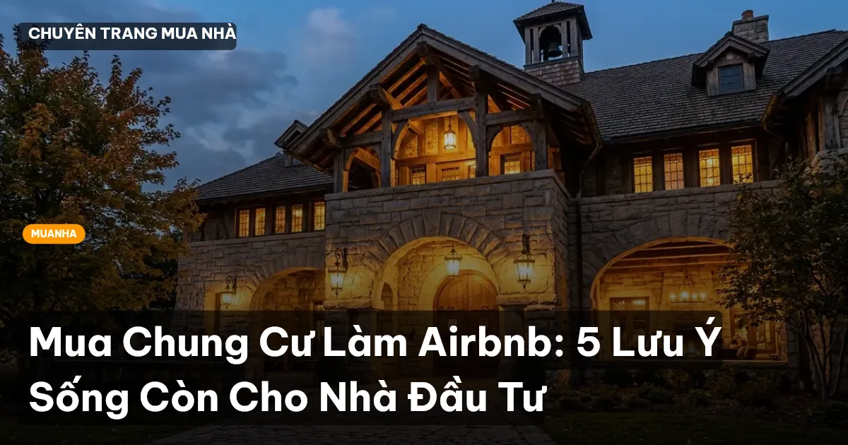 Mua Chung Cư Làm Airbnb: 5 Lưu Ý Sống Còn Cho Nhà Đầu Tư