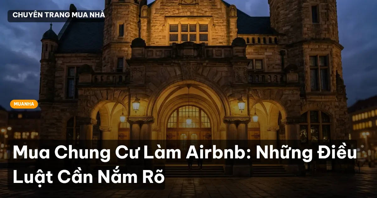 Mua Chung Cư Làm Airbnb: Những Điều Luật Cần Nắm Rõ