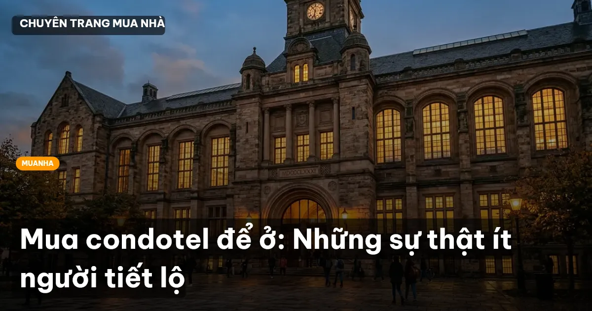 Mua condotel để ở: Những sự thật ít người tiết lộ