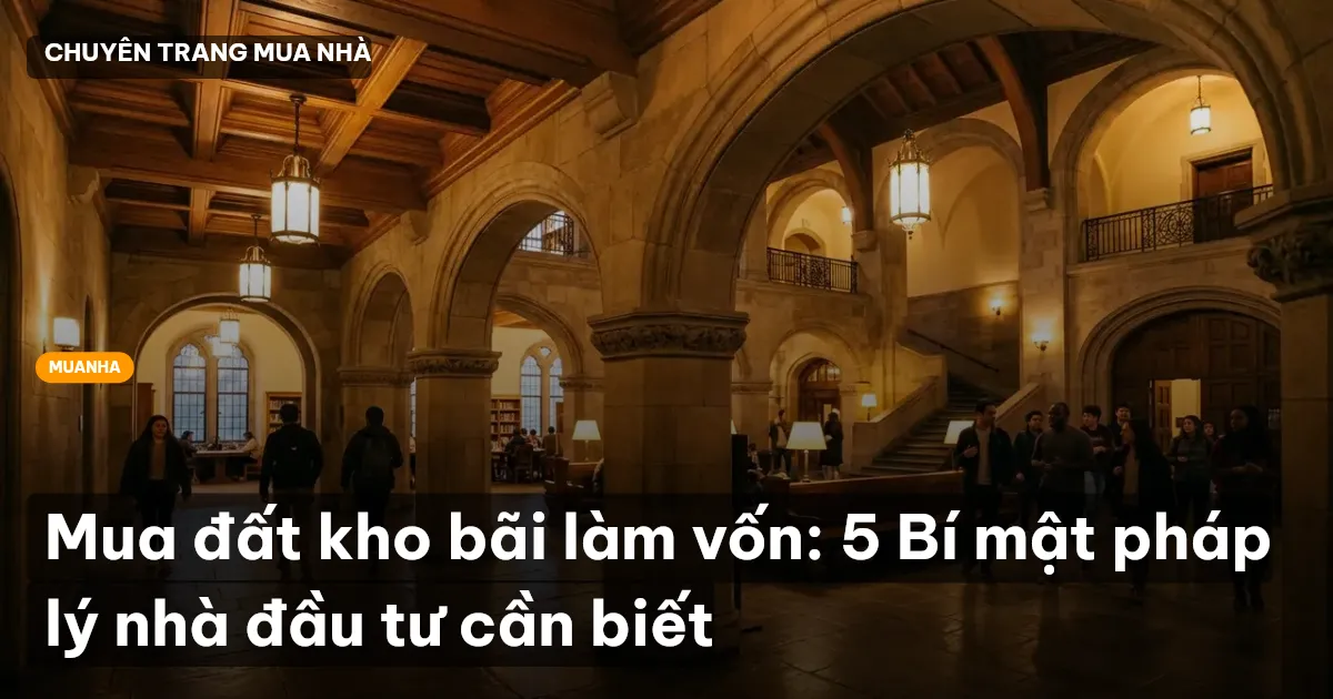 Mua đất kho bãi làm vốn: 5 Bí mật pháp lý nhà đầu tư cần biết