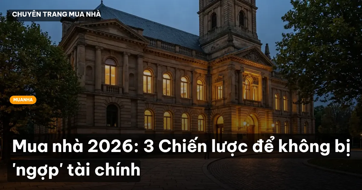 Mua nhà 2026: 3 Chiến lược để không bị 'ngợp' tài chính