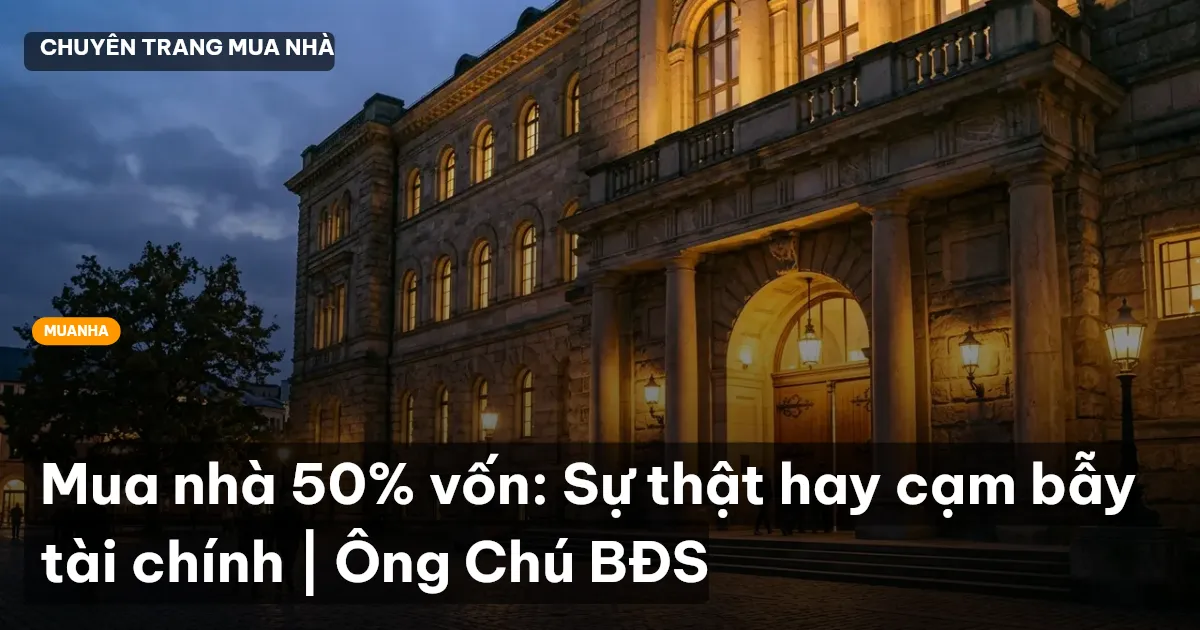 Mua nhà 50% vốn: Sự thật hay cạm bẫy tài chính | Ông Chú BĐS