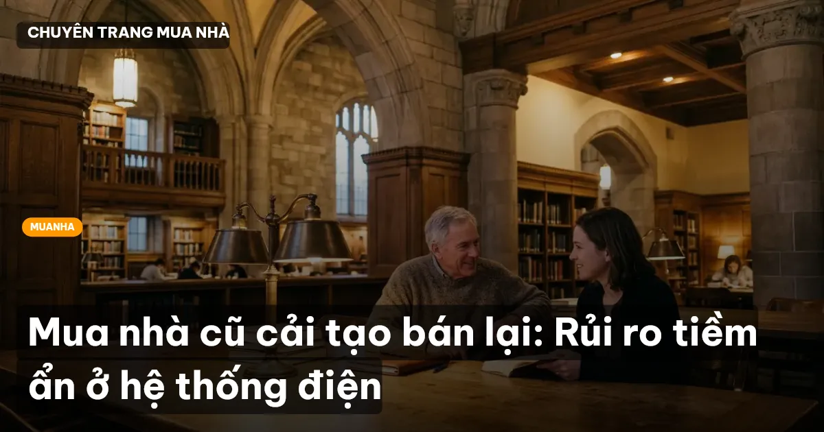 Mua nhà cũ cải tạo bán lại: Rủi ro tiềm ẩn ở hệ thống điện