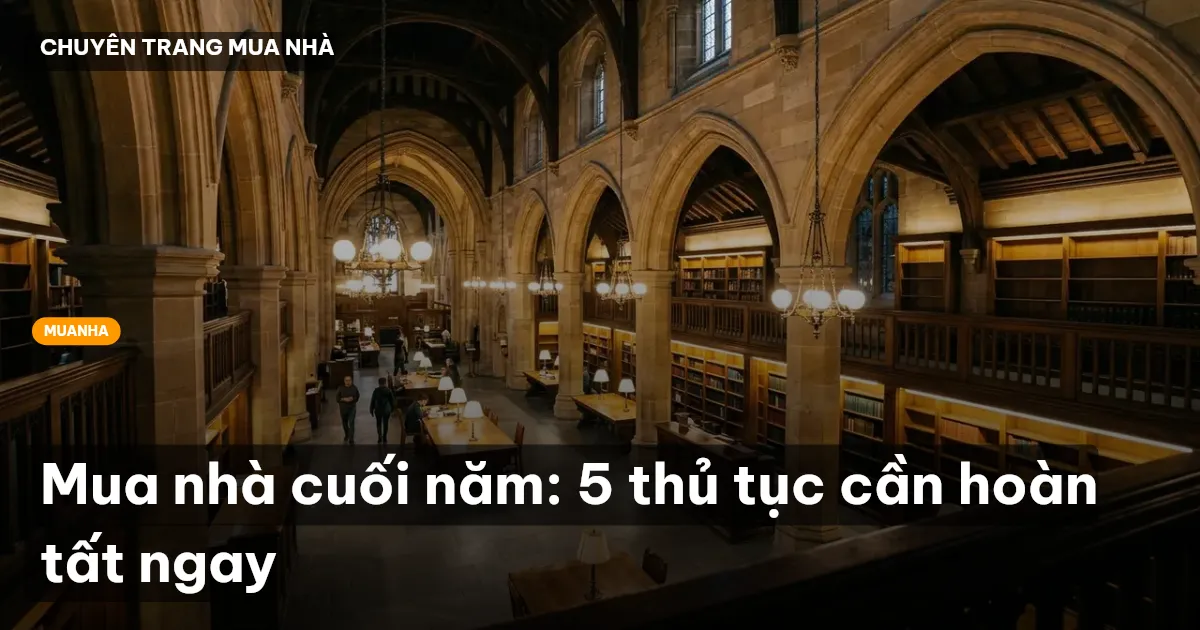 mua nhà cuối năm