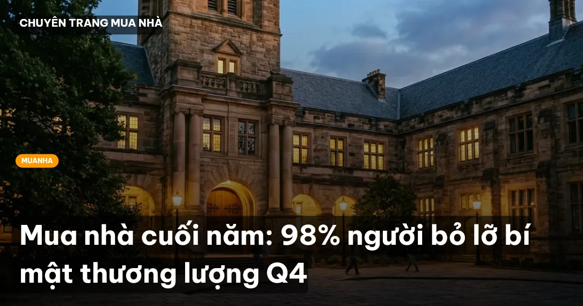 mua nhà cuối năm