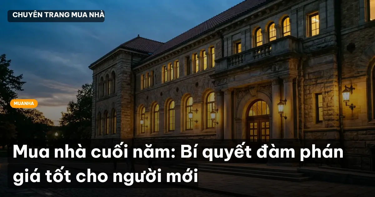 mua nhà cuối năm
