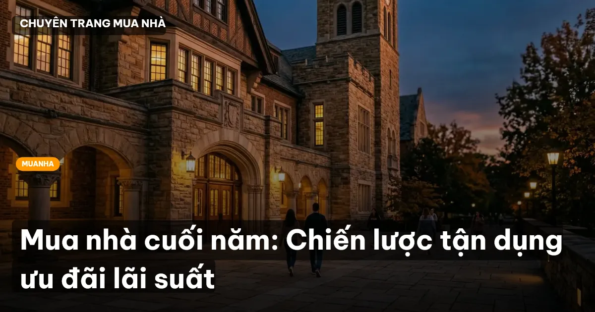 Mua nhà cuối năm: Chiến lược tận dụng ưu đãi lãi suất