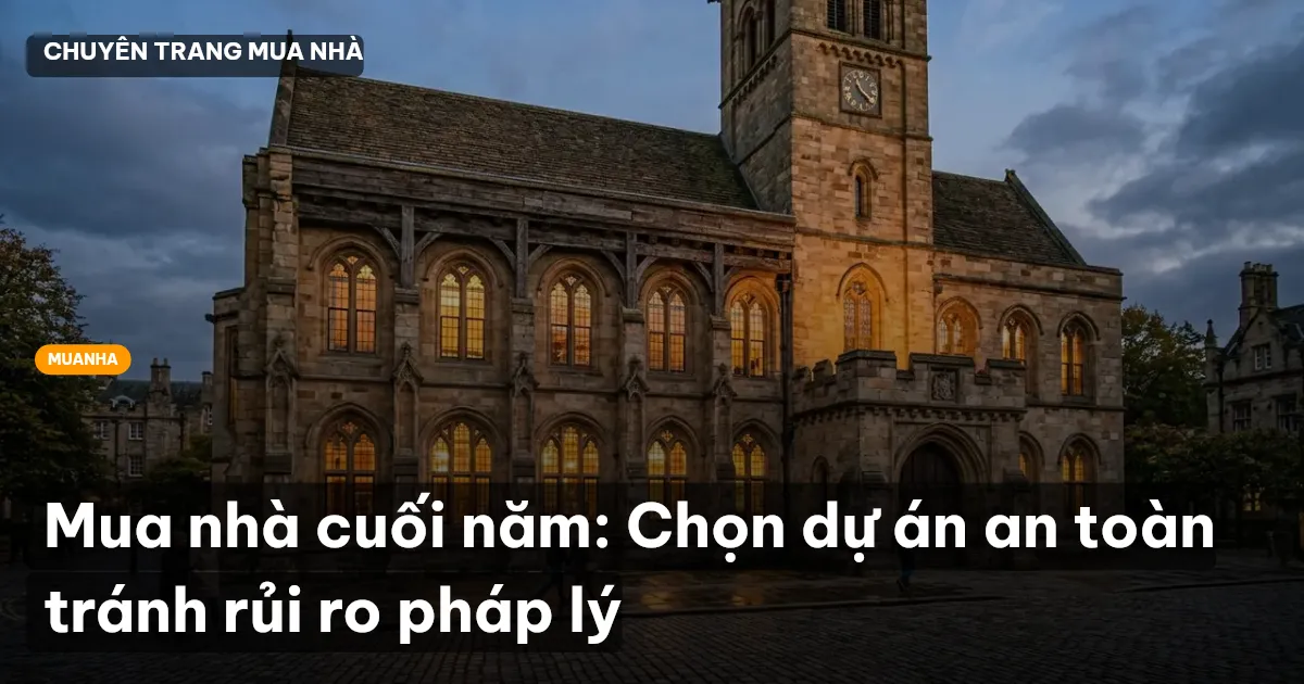 Mua nhà cuối năm: Chọn dự án an toàn tránh rủi ro pháp lý