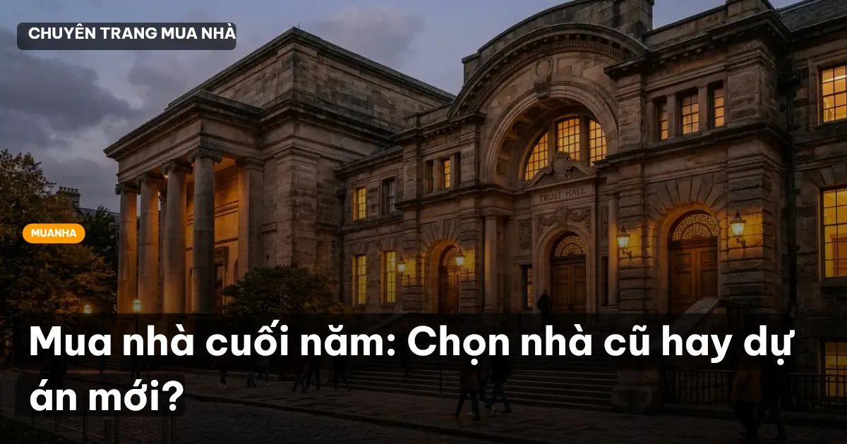 Mua nhà cuối năm: Chọn nhà cũ hay dự án mới?