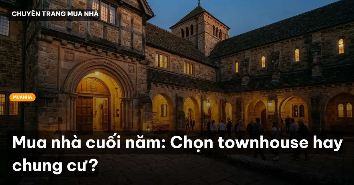 Mua nhà cuối năm: Chọn townhouse hay chung cư?