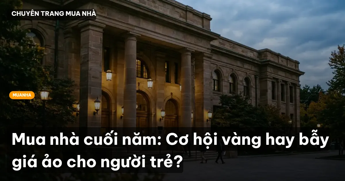 Mua nhà cuối năm: Cơ hội vàng hay bẫy giá ảo cho người trẻ?