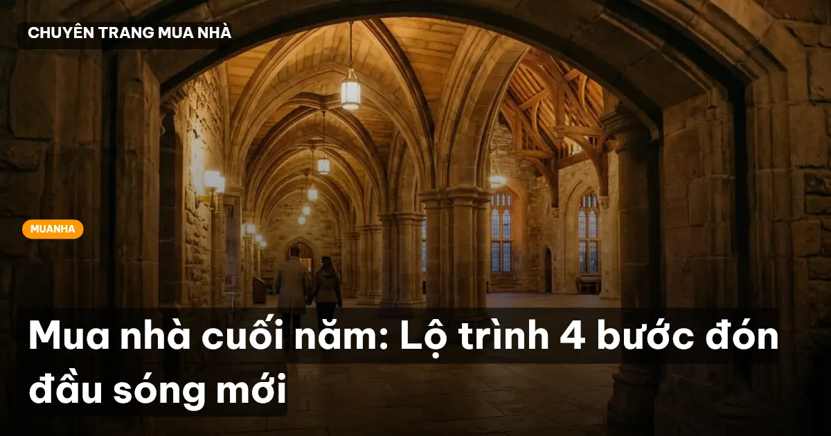 Mua nhà cuối năm: Lộ trình 4 bước đón đầu sóng mới