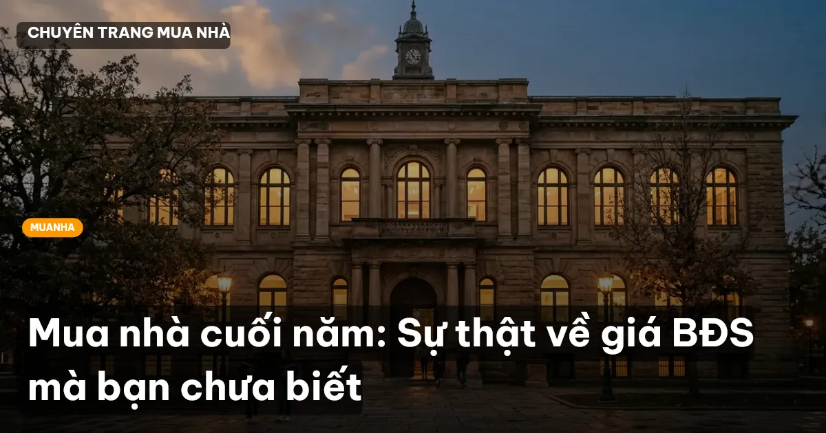 mua nhà cuối năm