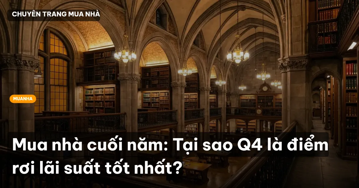 Mua nhà cuối năm: Tại sao Q4 là điểm rơi lãi suất tốt nhất?