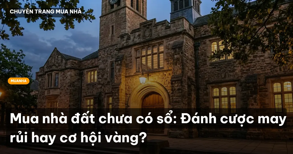 Mua nhà đất chưa có sổ: Đánh cược may rủi hay cơ hội vàng?