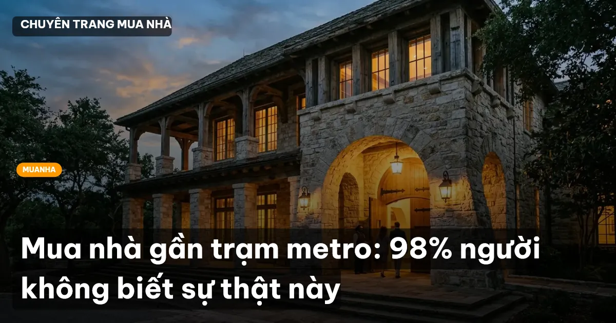 mua nhà gần trạm metro