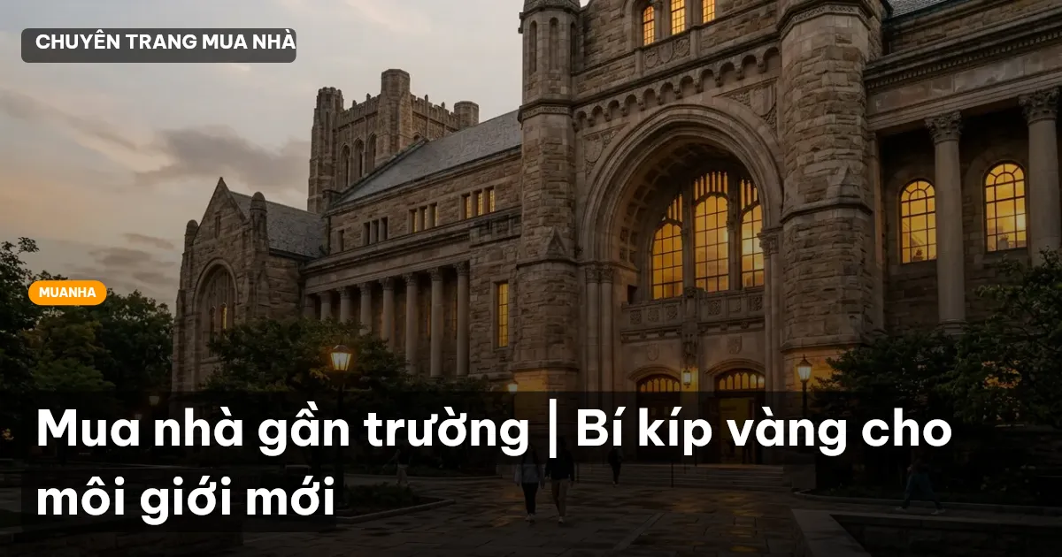 Mua nhà gần trường | Bí kíp vàng cho môi giới mới