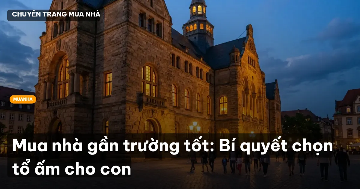 Mua nhà gần trường tốt: Bí quyết chọn tổ ấm cho con