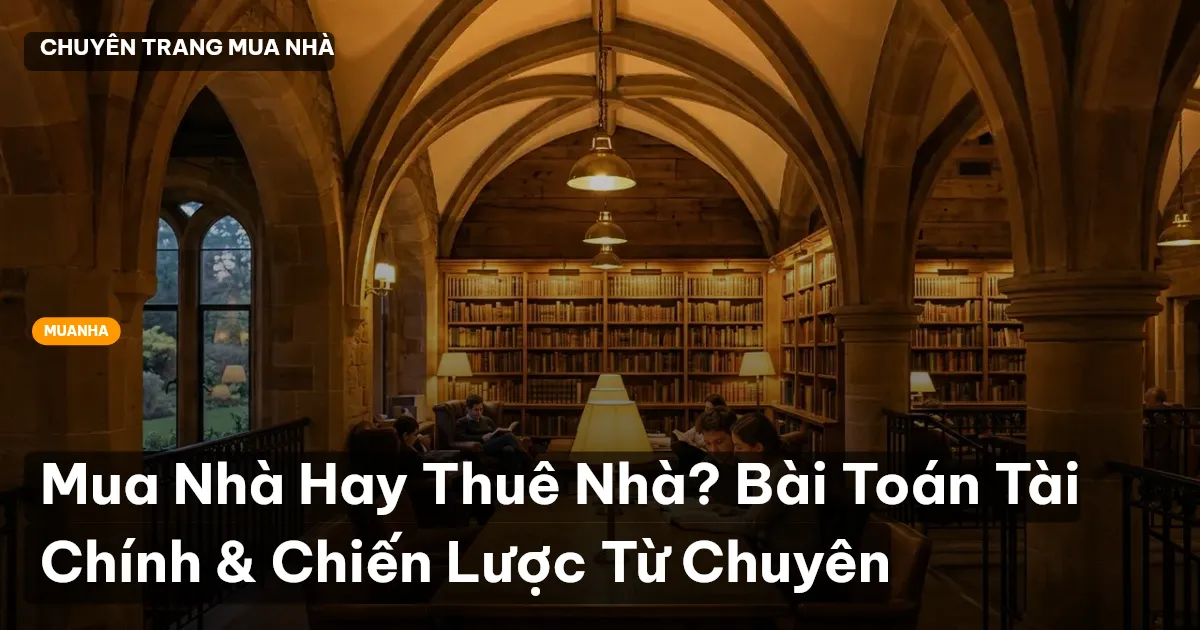 Mua Nhà Hay Thuê Nhà? Bài Toán Tài Chính & Chiến Lược Từ Chuyên