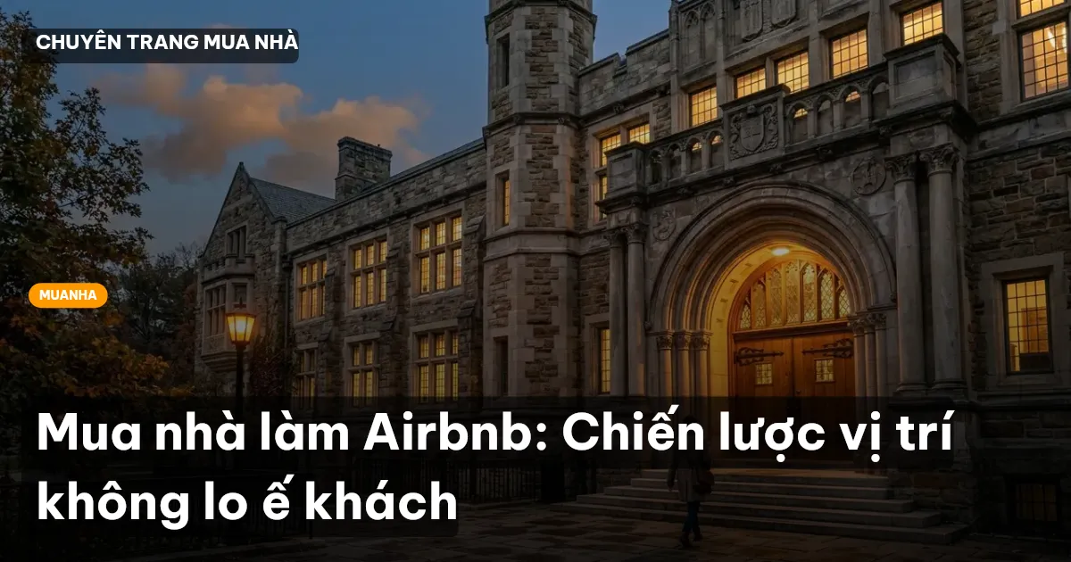 Mua nhà làm Airbnb: Chiến lược vị trí không lo ế khách