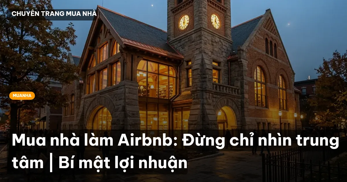 Mua nhà làm Airbnb: Đừng chỉ nhìn trung tâm | Bí mật lợi nhuận