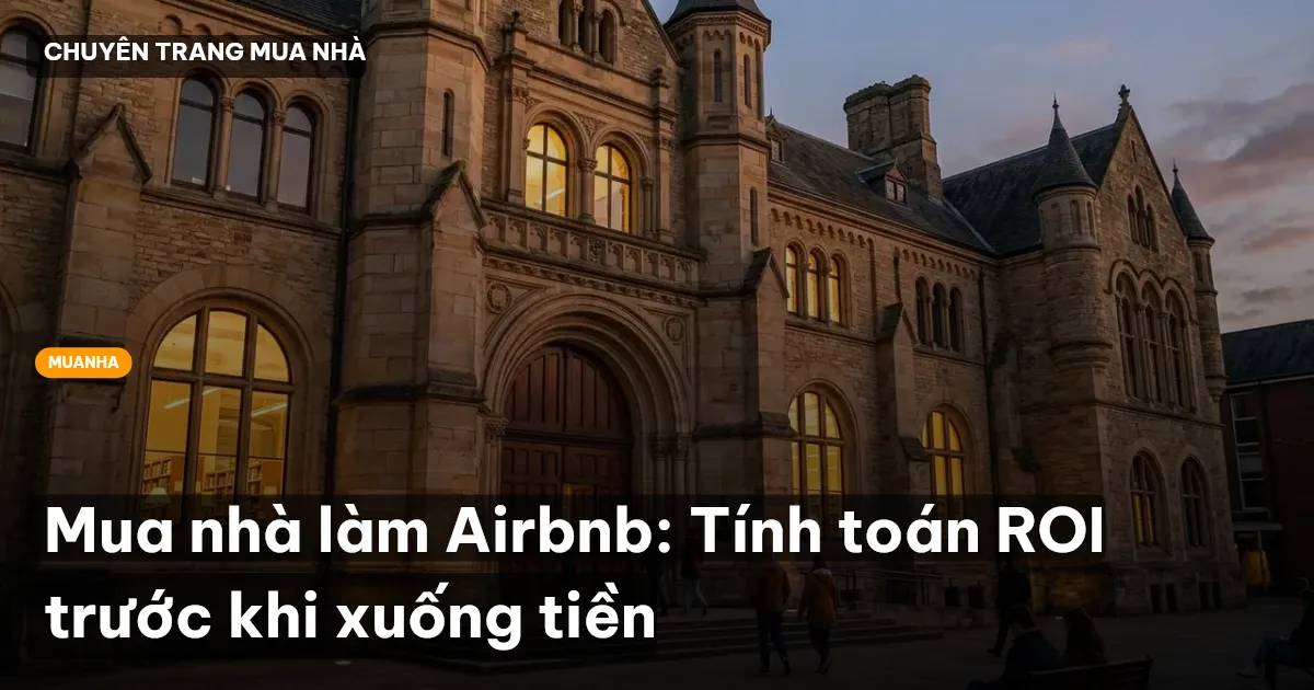 Mua nhà làm Airbnb: Tính toán ROI trước khi xuống tiền