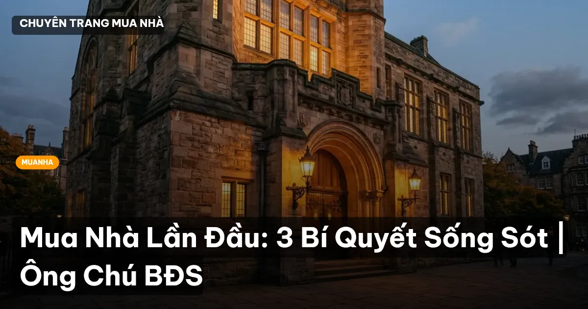 Mua Nhà Lần Đầu: 3 Bí Quyết Sống Sót | Ông Chú BĐS
