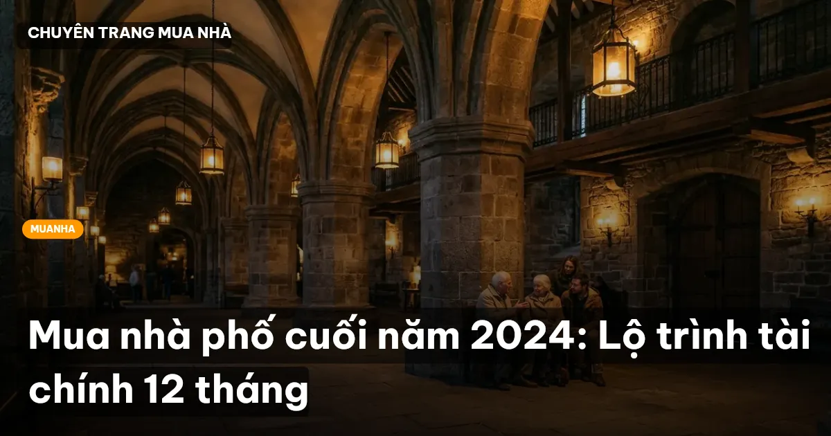 Mua nhà phố cuối năm 2024: Lộ trình tài chính 12 tháng
