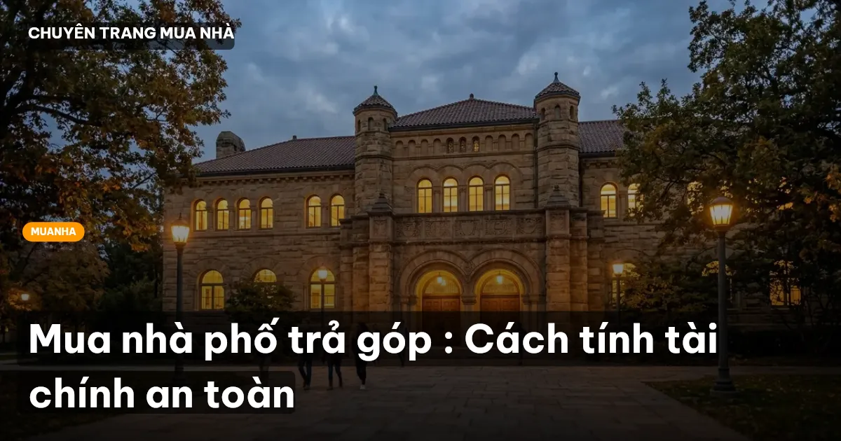 mua nhà trả góp