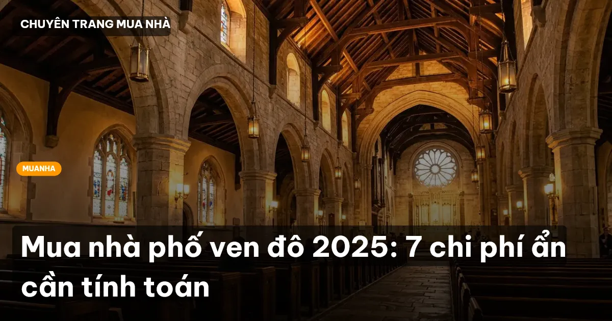 Mua nhà phố ven đô 2025: 7 chi phí ẩn cần tính toán